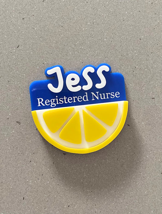 Lemon Name Badge