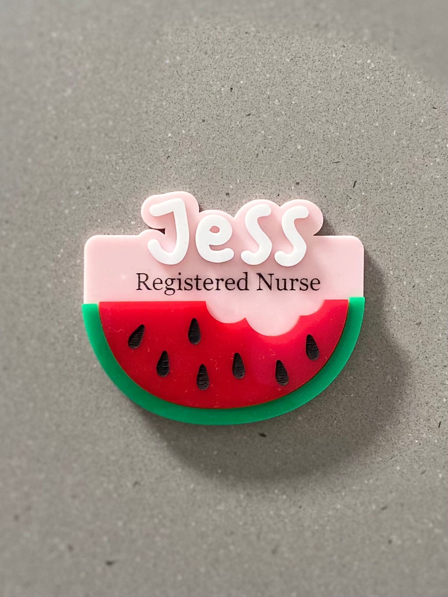 Watermelon Name Badge