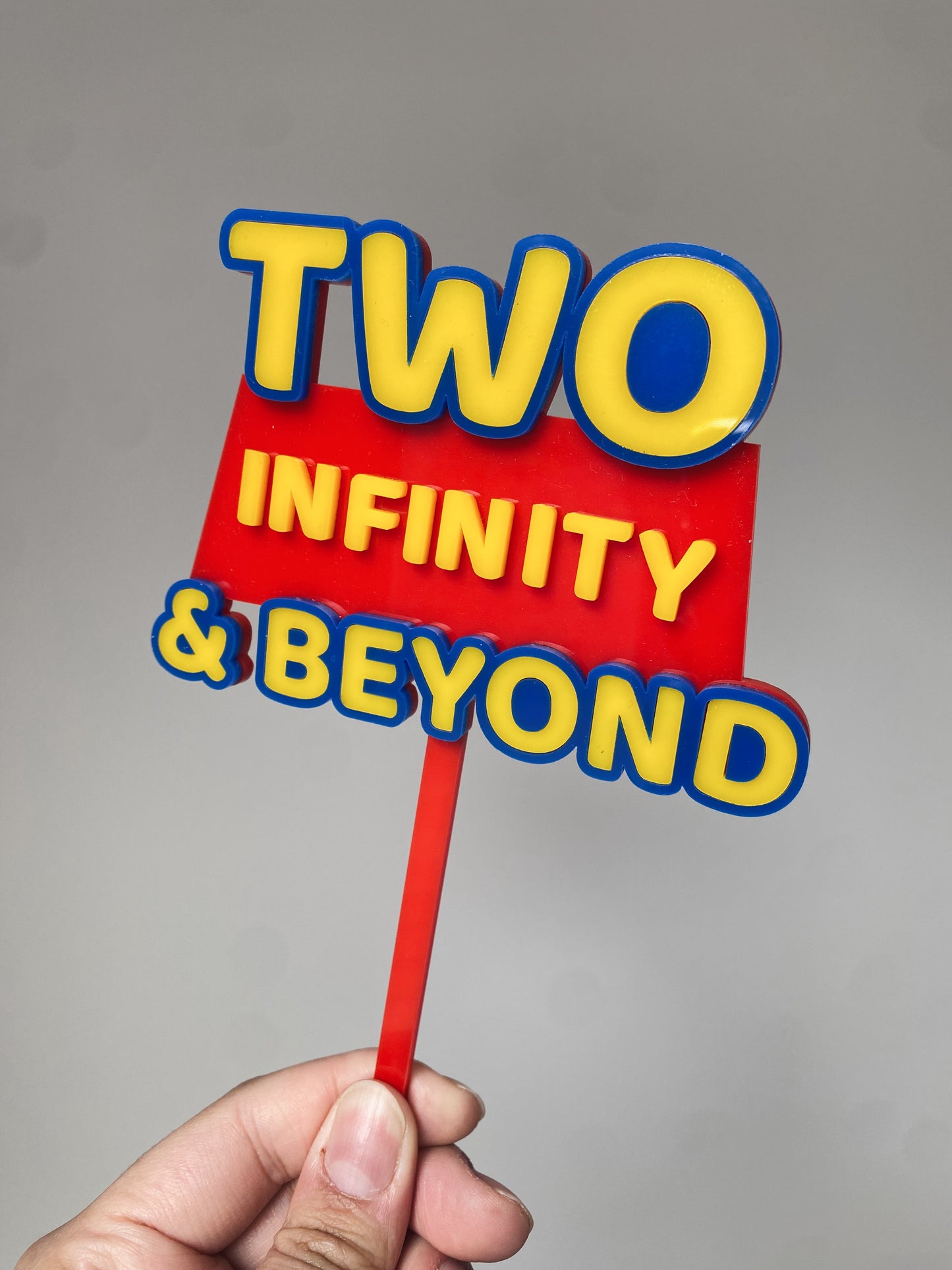 Two Infinity & Beyond Cake Topper