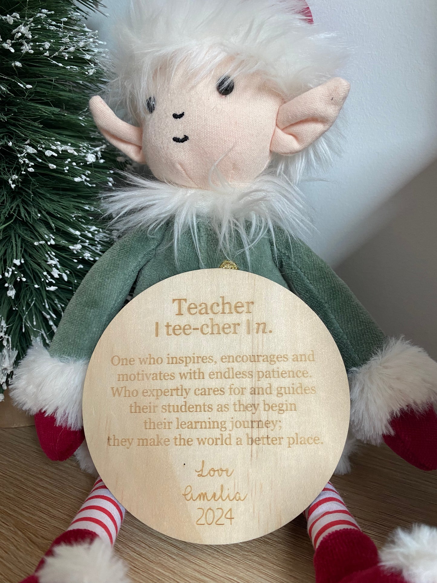 Teacher/Educator Christmas Plaque