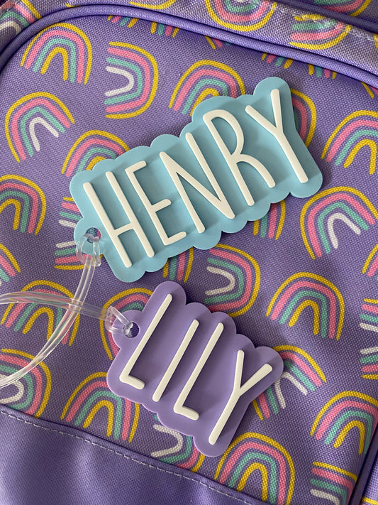 Keyring "Block Lettering"