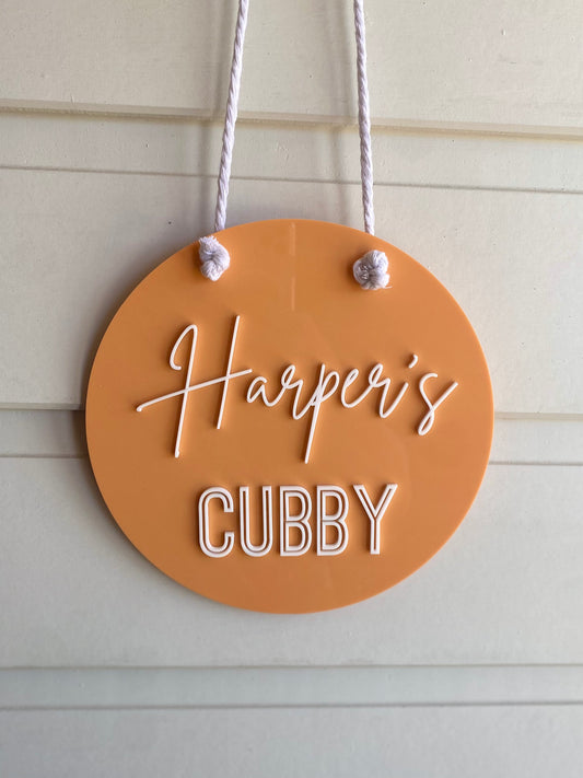 Cubby House Sign