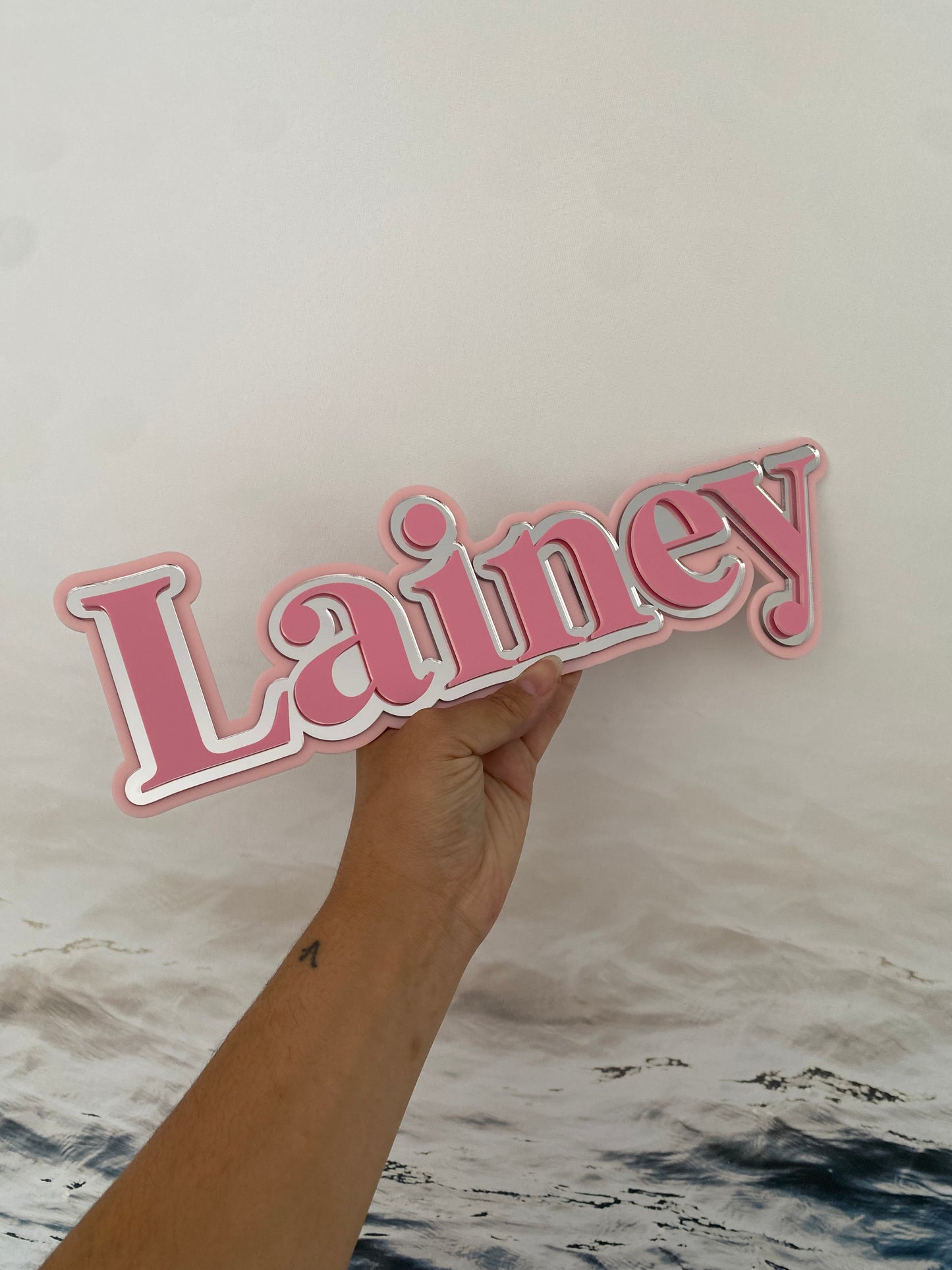 3 Layered Name Plaque