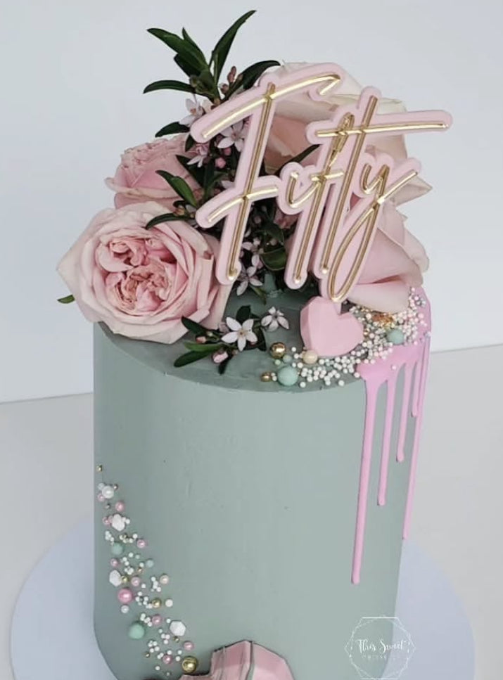 Cake Topper - Double Layer