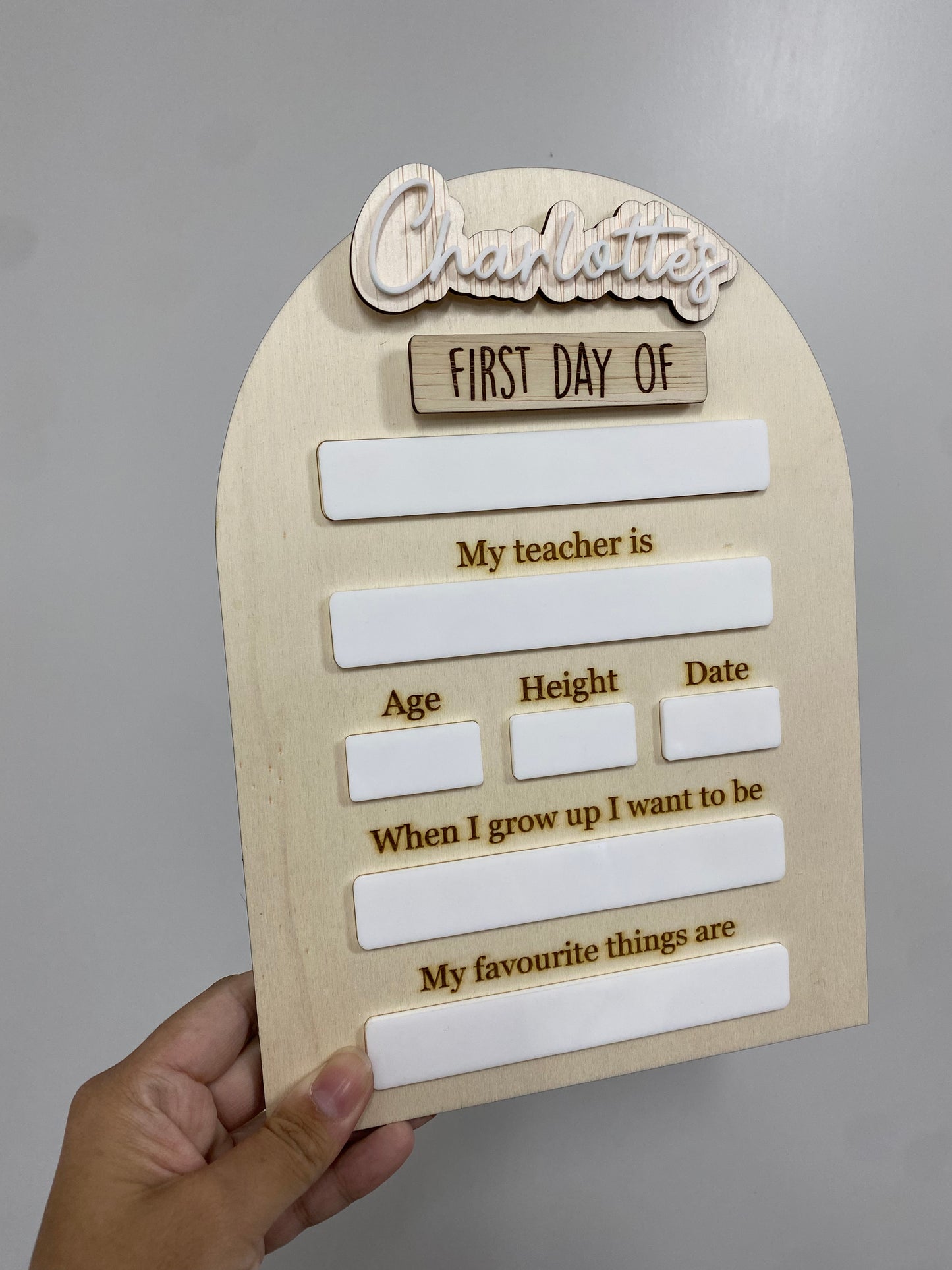 First Day / Last Day Boards