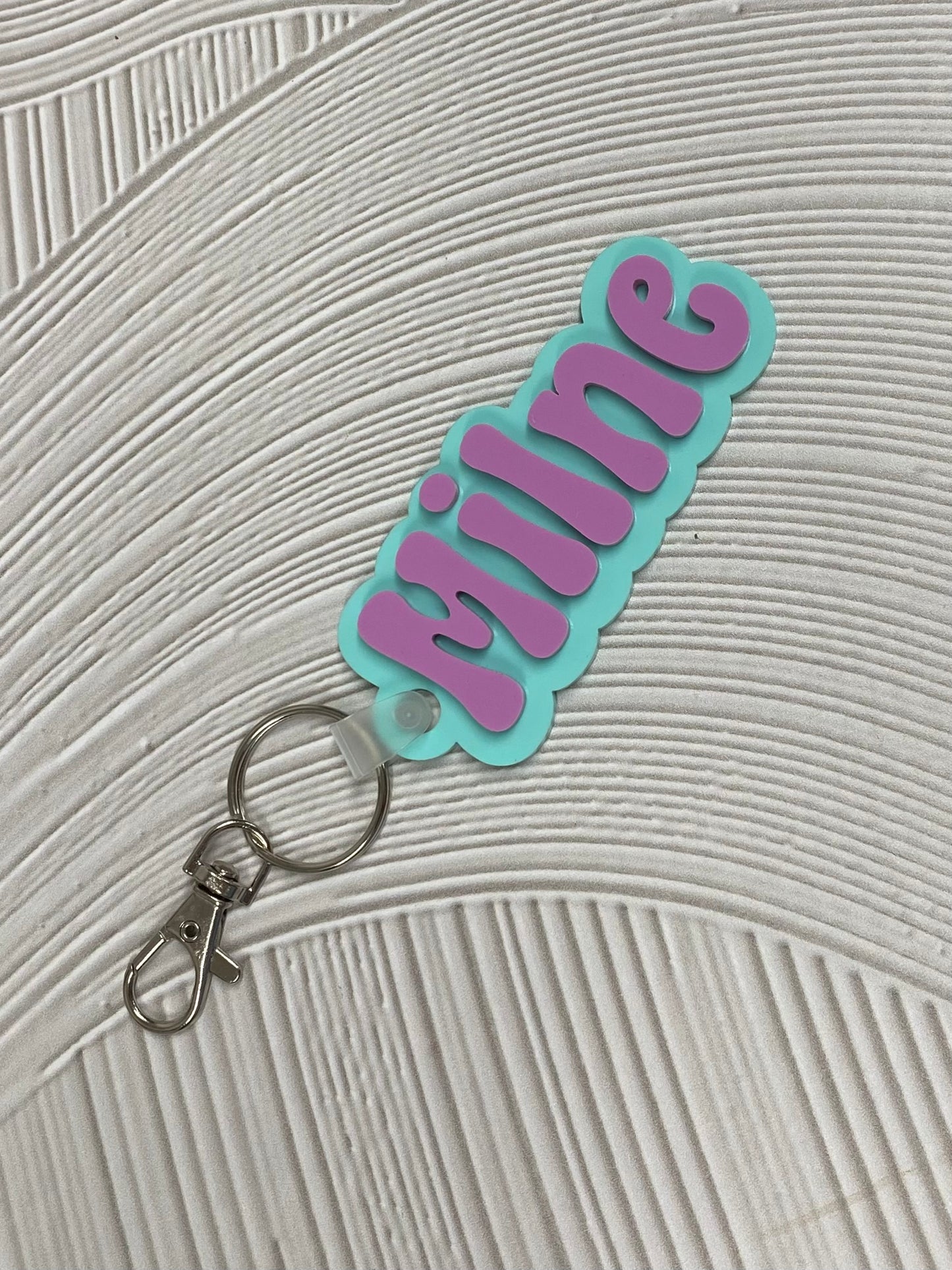 Keyring  "Groovy Colour-block"