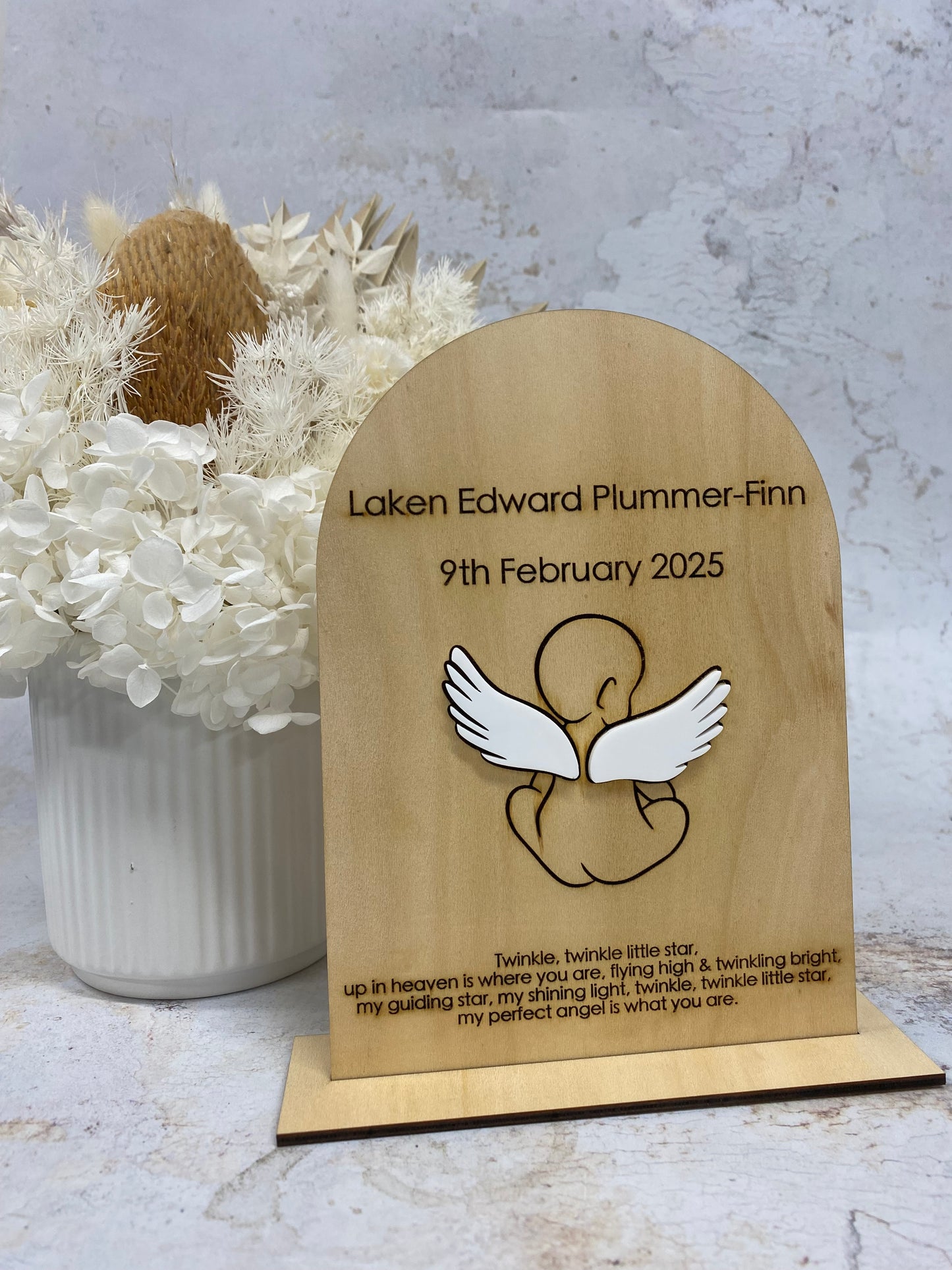 Angel Baby Memorial Plaque