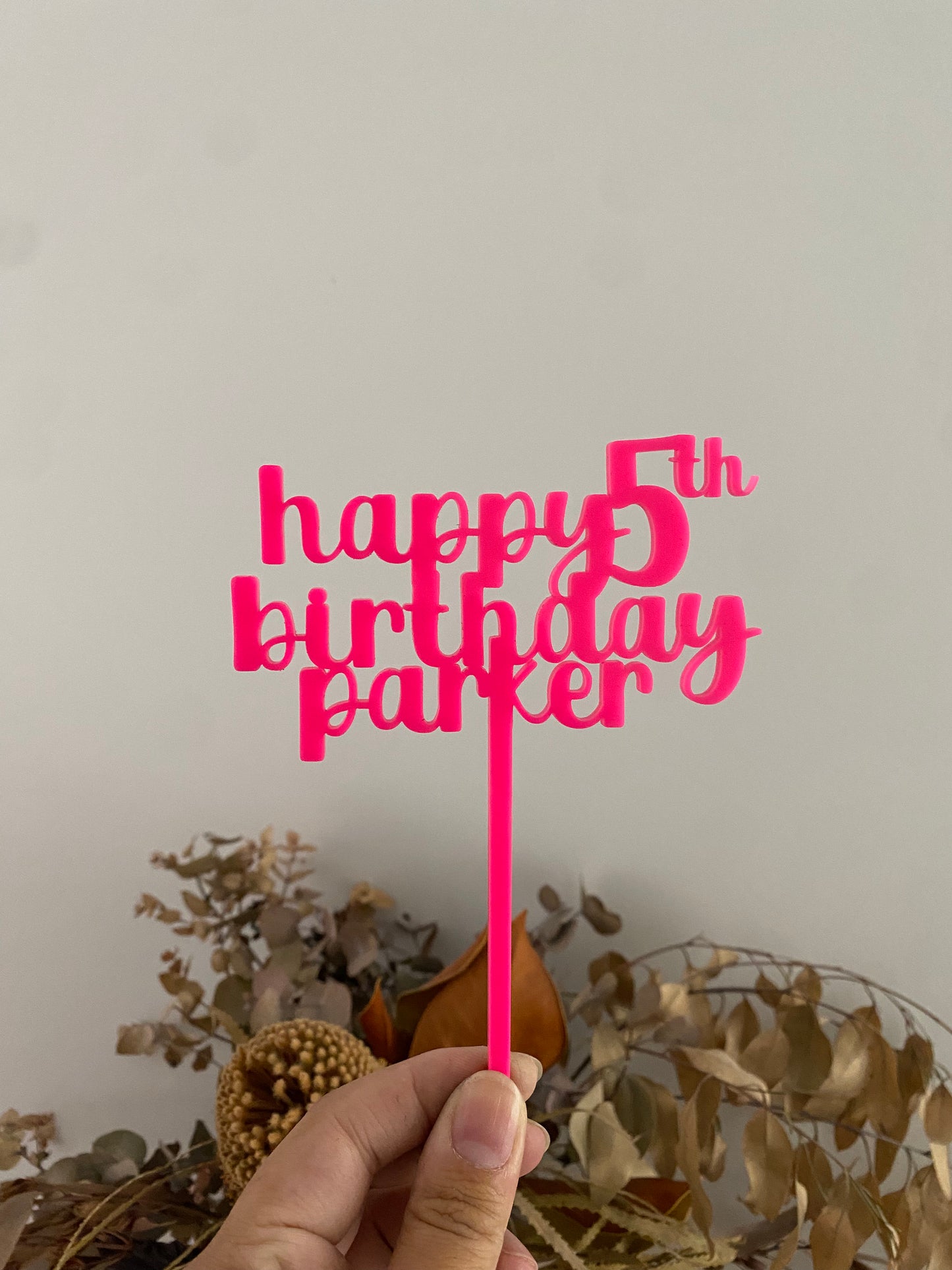 Cake Topper - Single layer