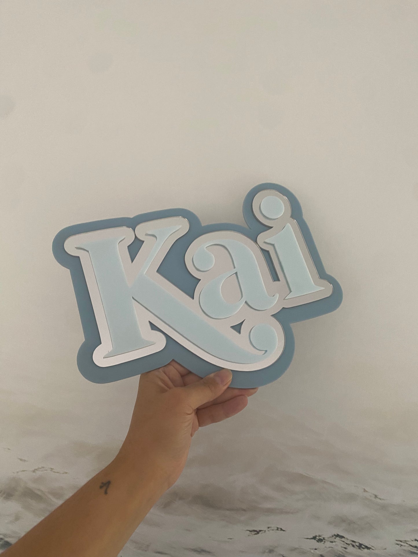 3 Layered Name Plaque