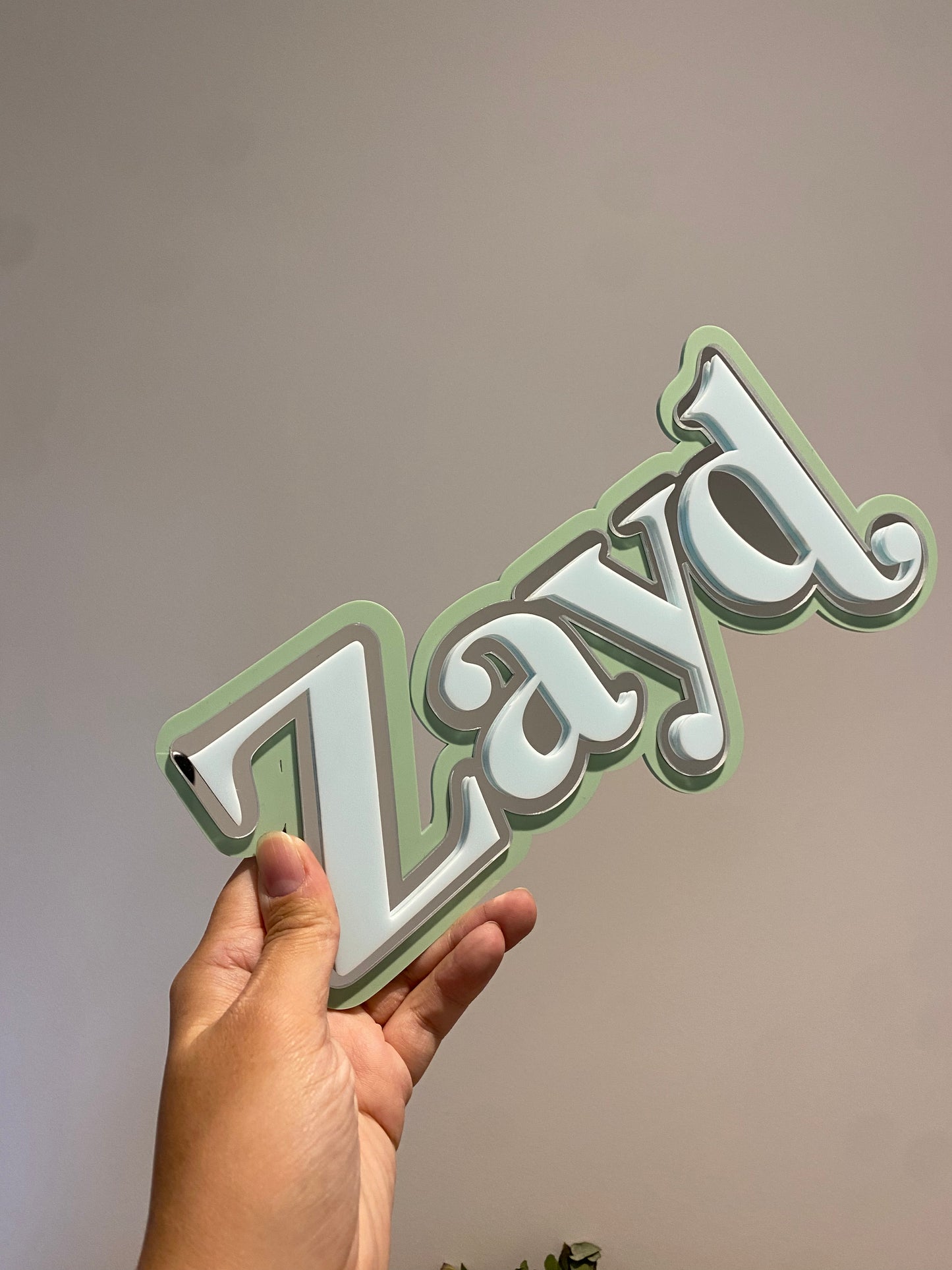 3 Layered Name Plaque