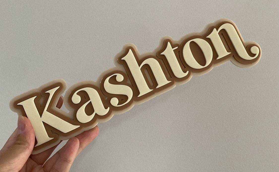 3 Layered Name Plaque