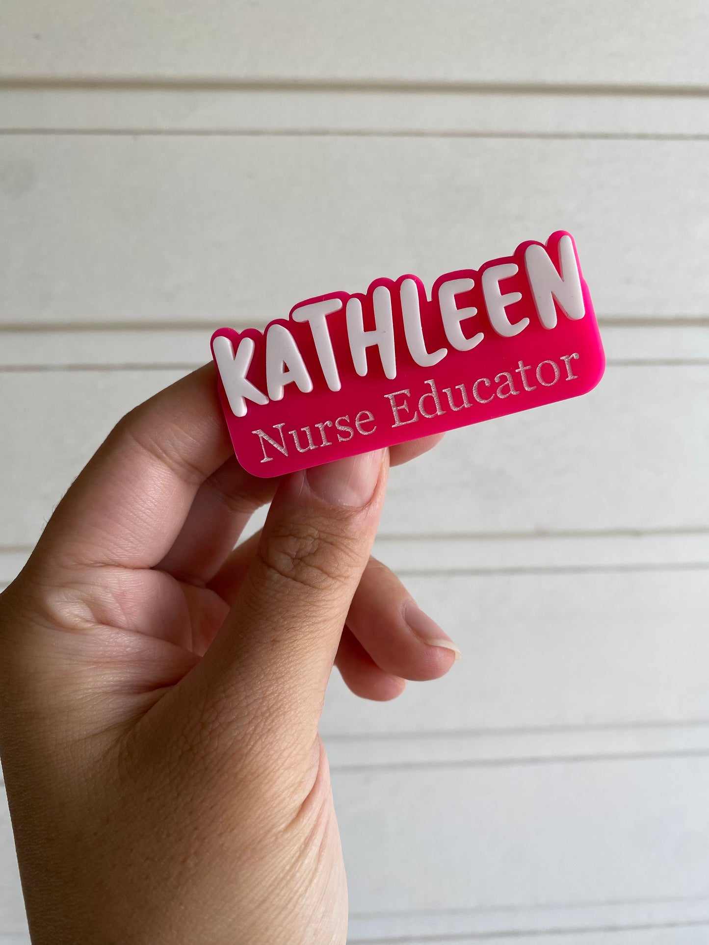 3D Name Badge