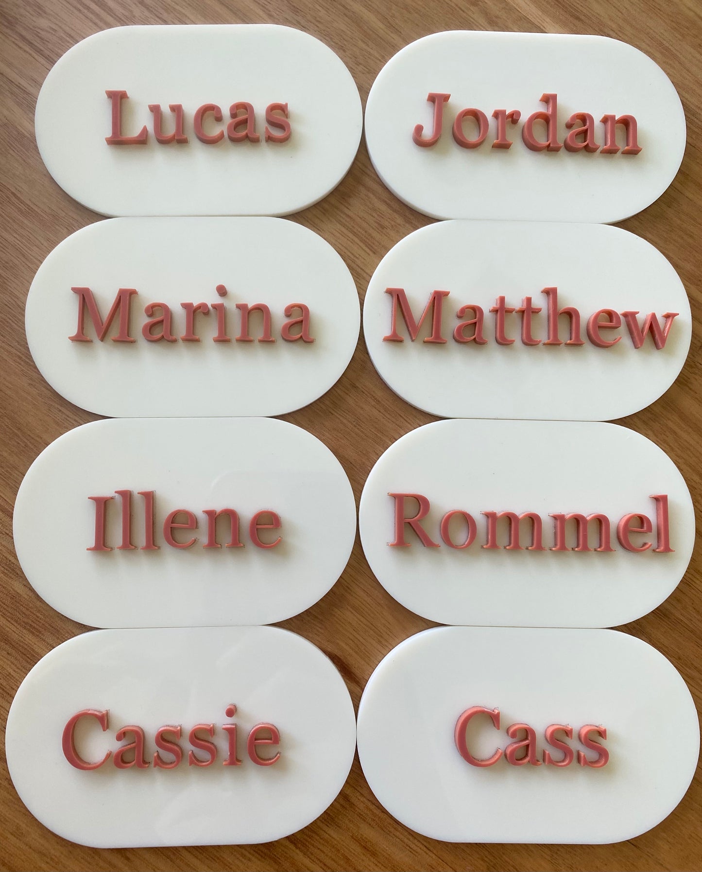 3D Place Cards