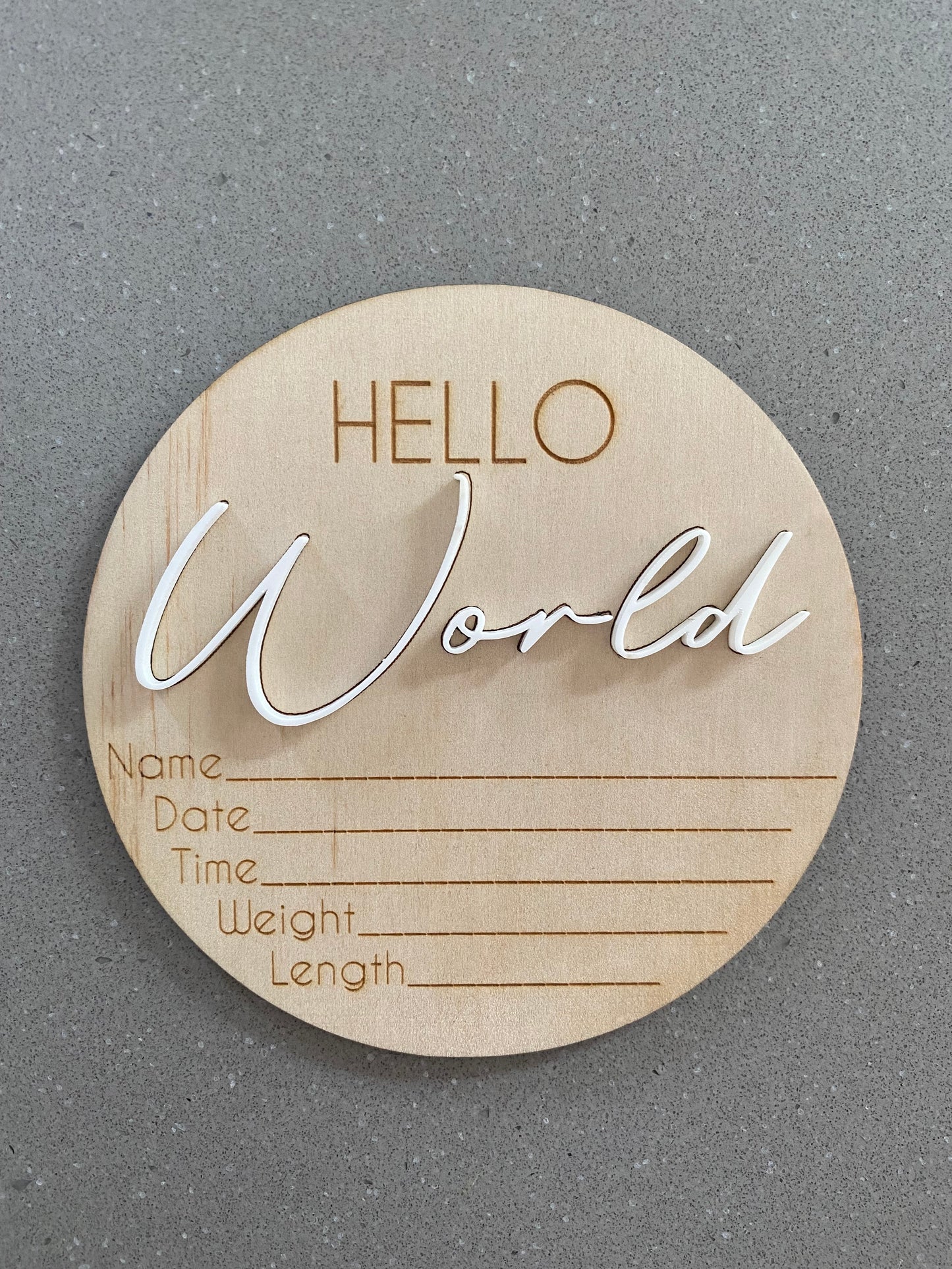 Birth Details Disc - Hello World