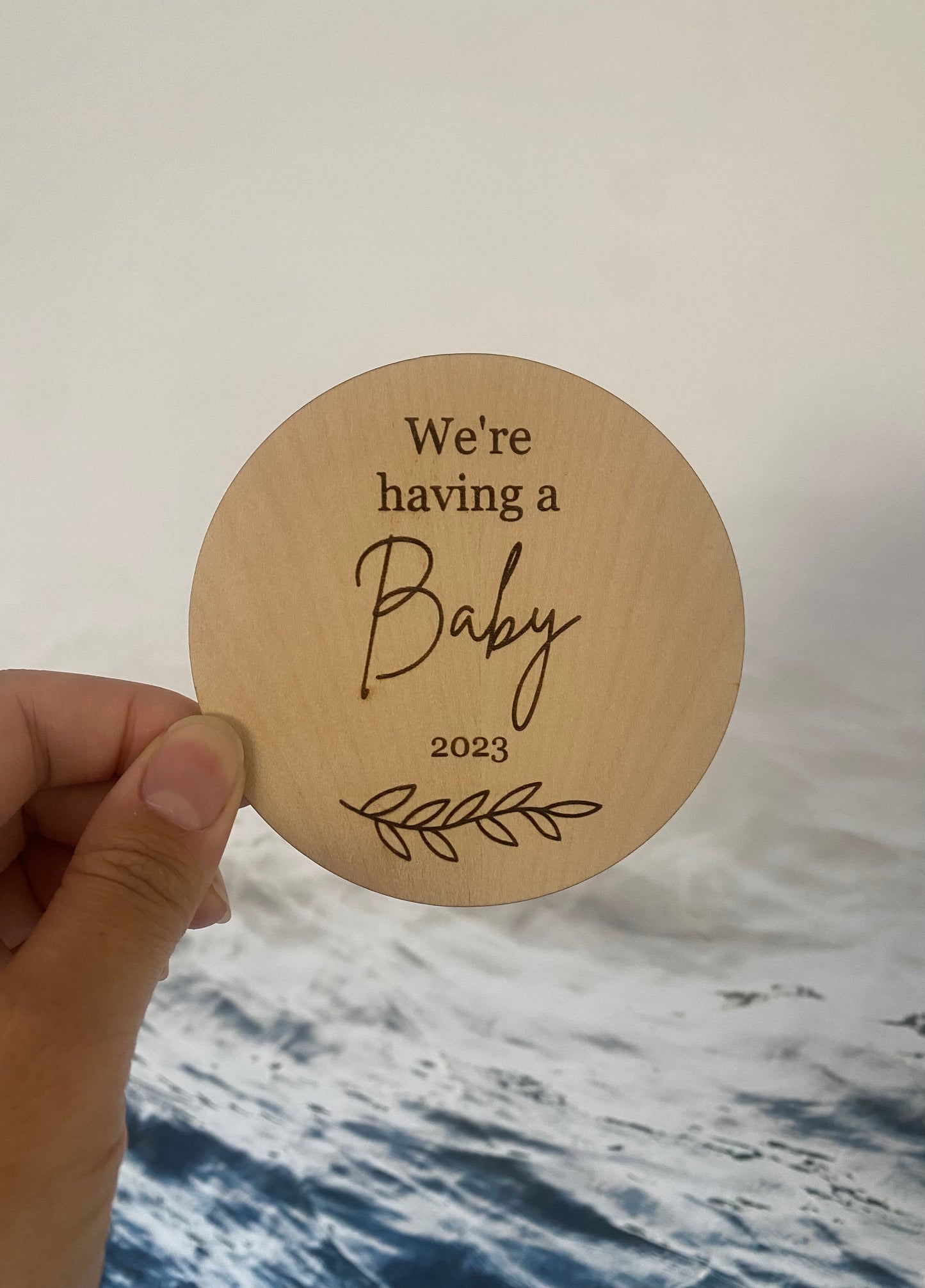 Baby Announcement Disc